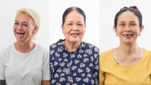 Các nhân vật được nha khoa Plan tài trợ làm răng.
